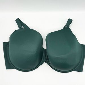 Cacique Lightly Lined Full Coverage Forest Green Adjustable Straps Bra - US 44G